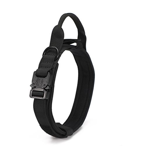 Tactical Dog Collar Military Dog Collar Adjustable Nylon Dog Collar Heavy Duty Metal Buckle with Handle for Dog Training Tactical Dog Collar Military Dog Collar Adjustable Nylon Dog Collar Heavy Duty Metal Buckle with Handle for Dog Training